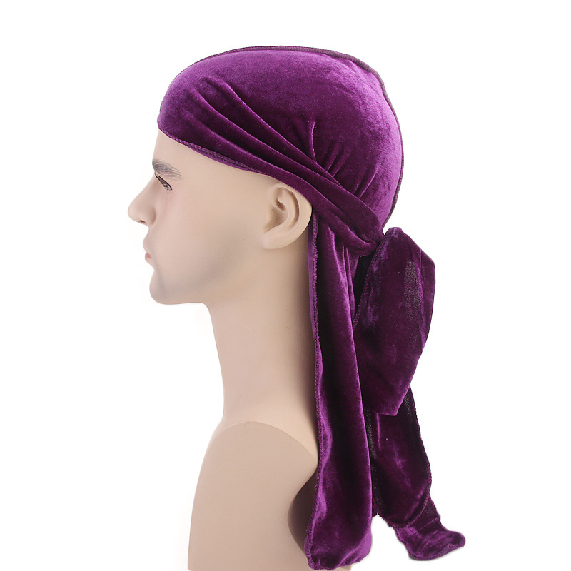 New Luxury Men's Velvet Durags - Bandana Doo Rag ulasan dan harga