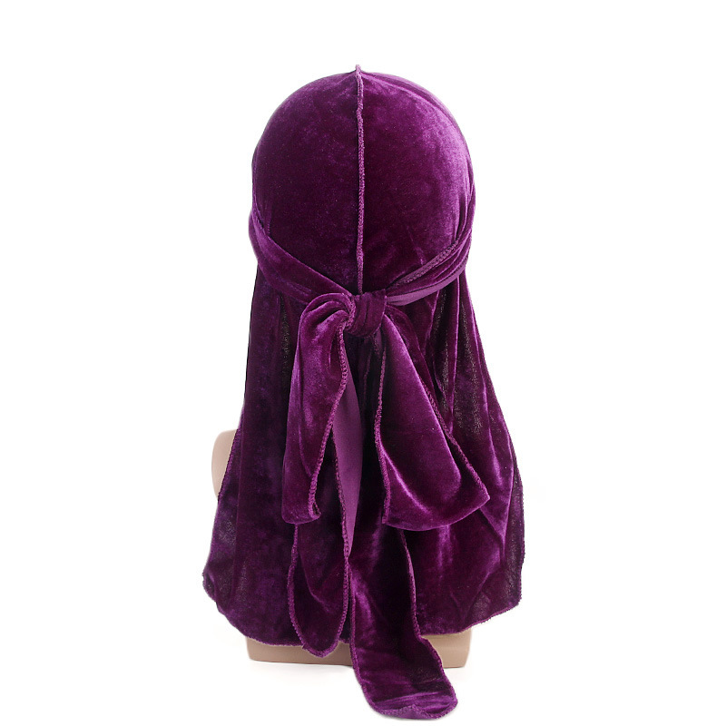 New Luxury Men's Velvet Durags - Bandana Doo Rag ulasan dan harga