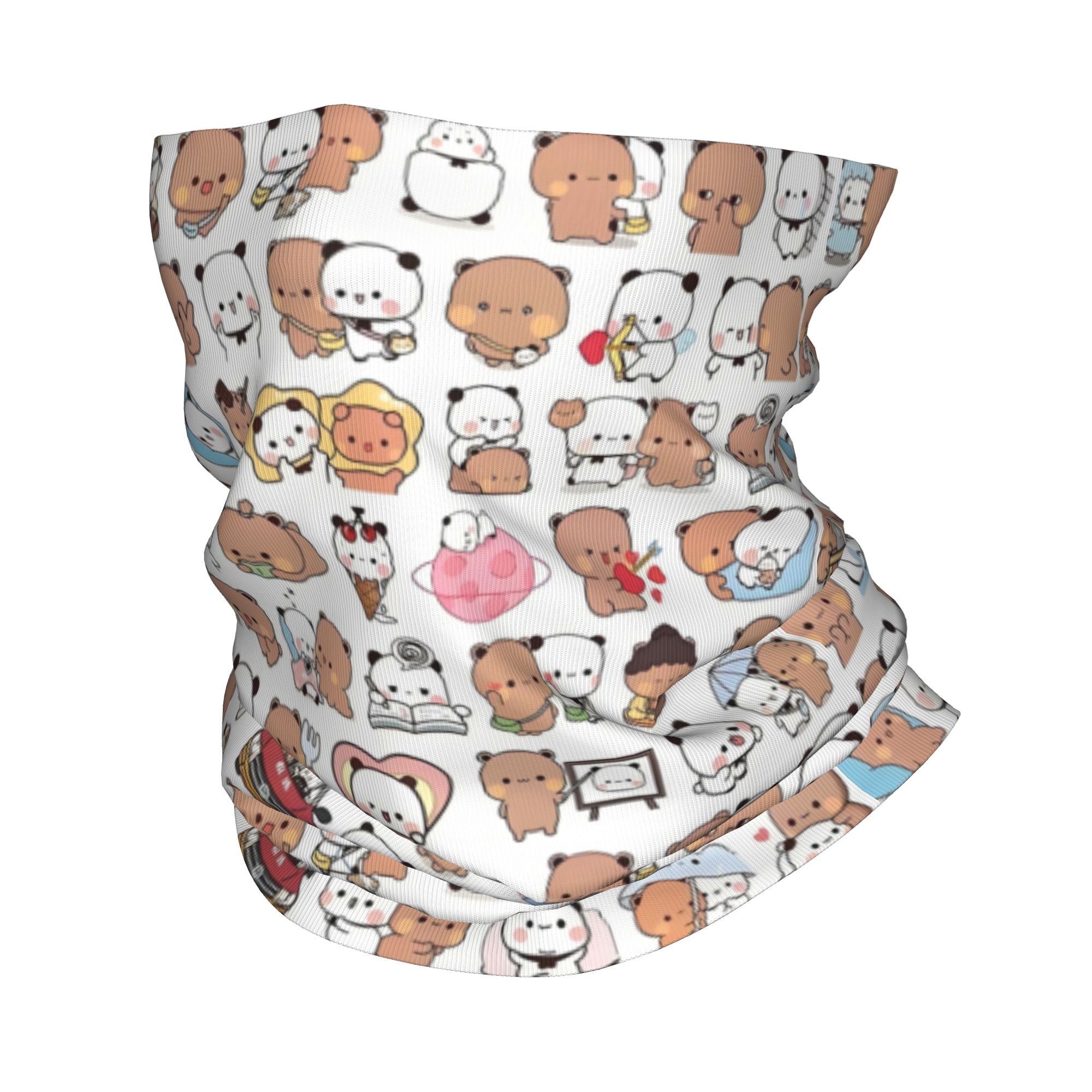Custom Bear Cartoon Peach And  - Neck Warmer Tube ulasan dan harga