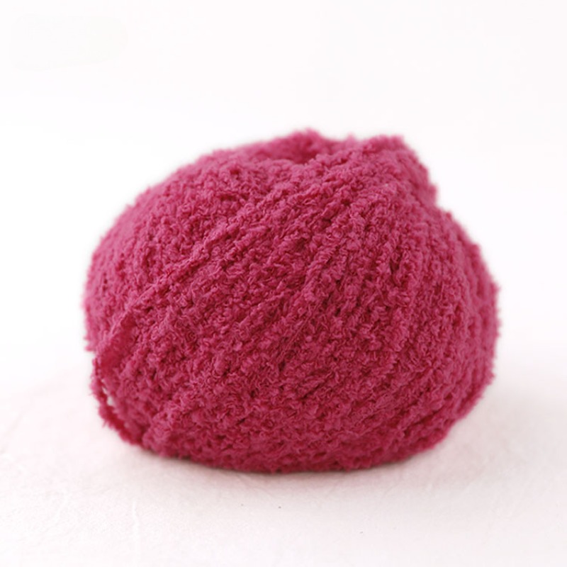 50g Short Plush Yarn 70m, DIY  - Woven Scarf Blanket ulasan dan harga