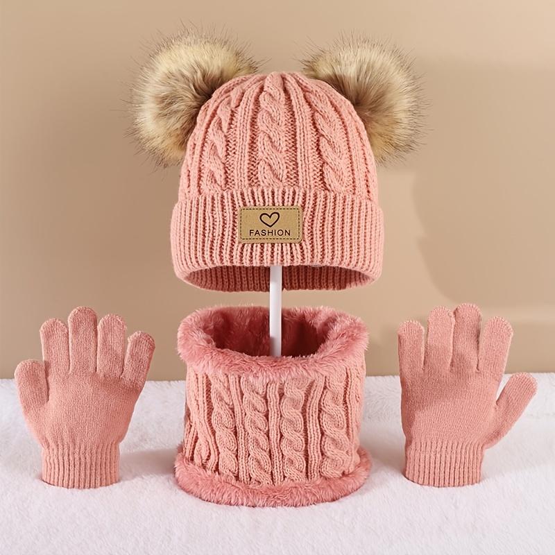 Toddler Kids Pom Pom Decor Bea - Infinity Scarf Knit ulasan dan harga