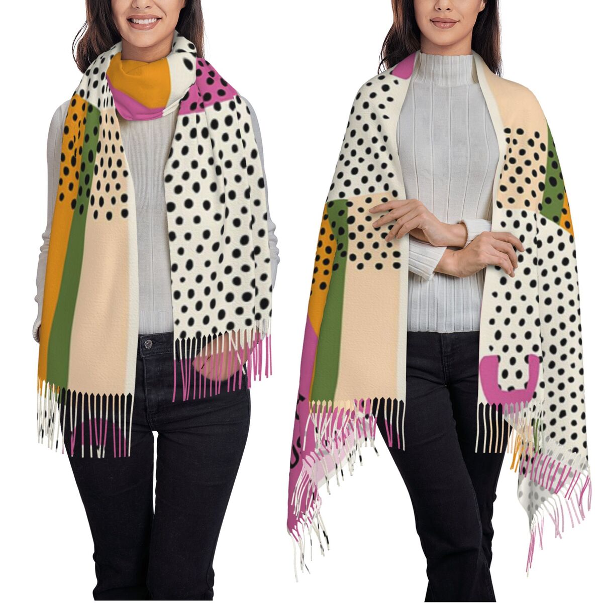 Luxury Yayoi Kusama Infinity D - Infinity Scarf Knit ulasan dan harga