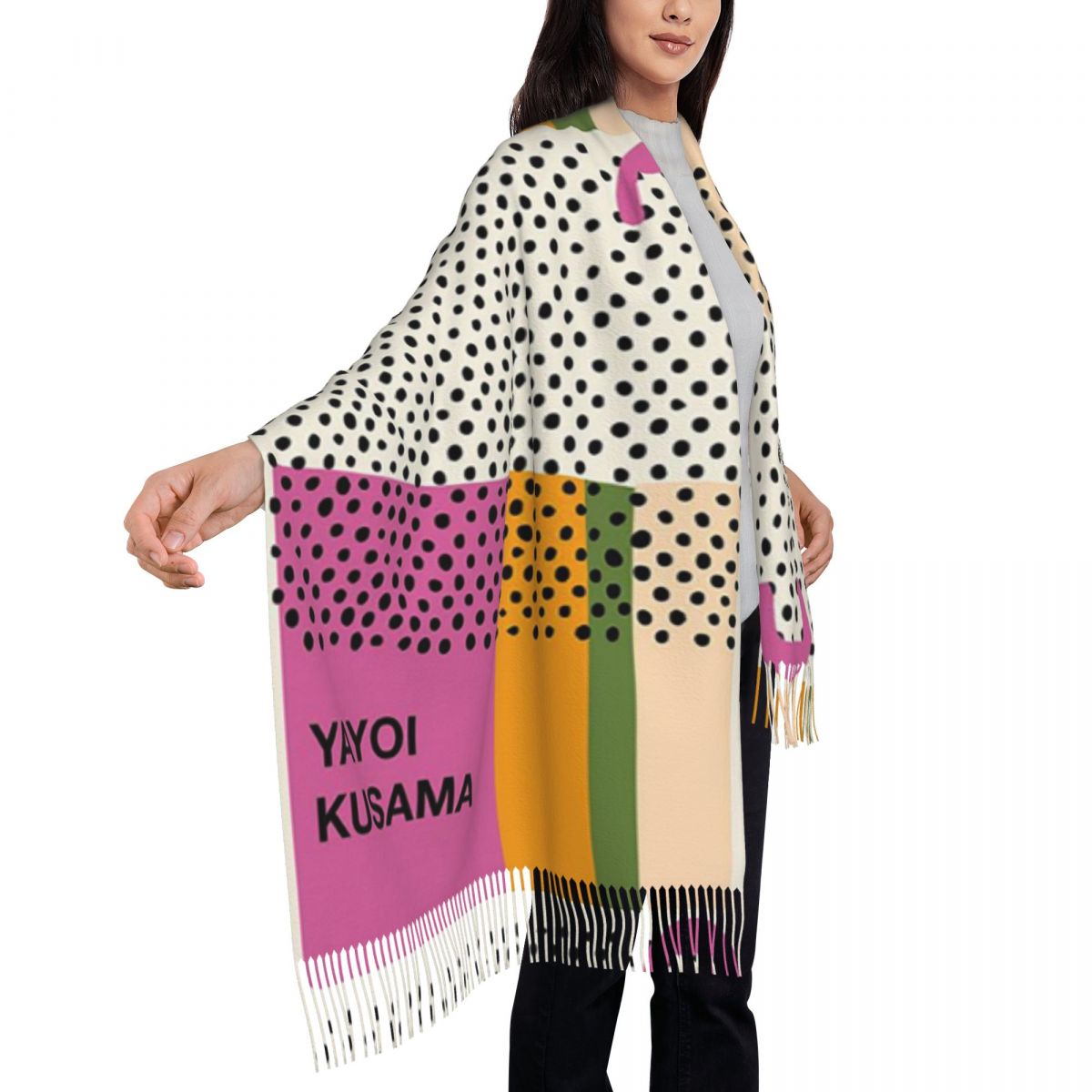 Luxury Yayoi Kusama Infinity D - Infinity Scarf Knit ulasan dan harga