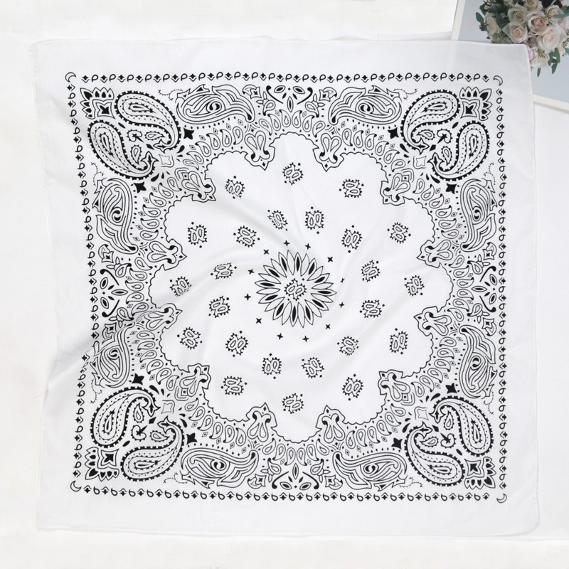 70*70cm Unisex Women 100% Cott - Bandana Cotton ulasan dan harga