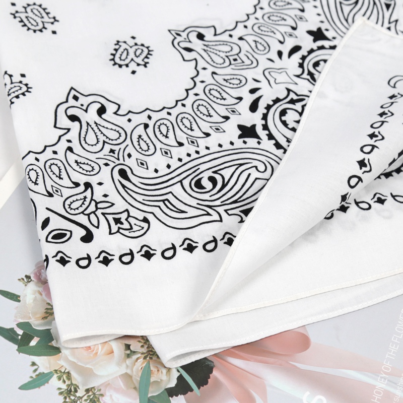 70*70cm Unisex Women 100% Cott - Bandana Cotton ulasan dan harga