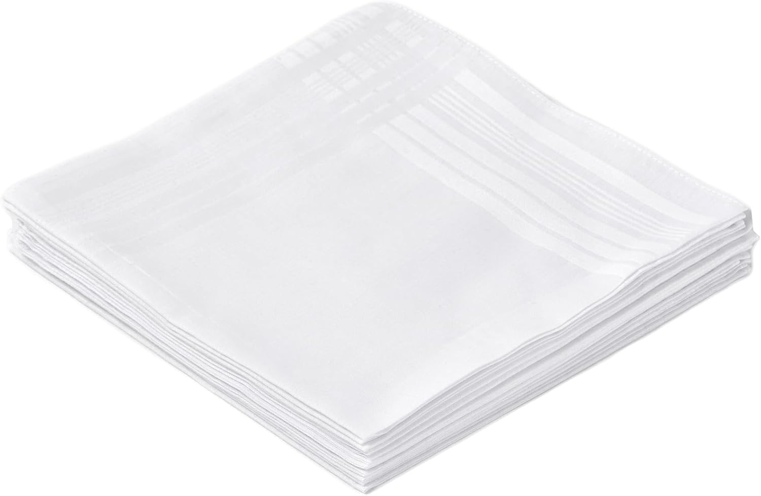 Men's Pure White 100% Cotton H - Handkerchief Cotton Men ulasan dan harga