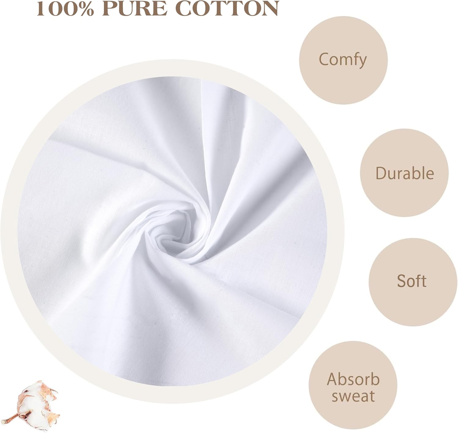 Men's Pure White 100% Cotton H - Handkerchief Cotton Men ulasan dan harga