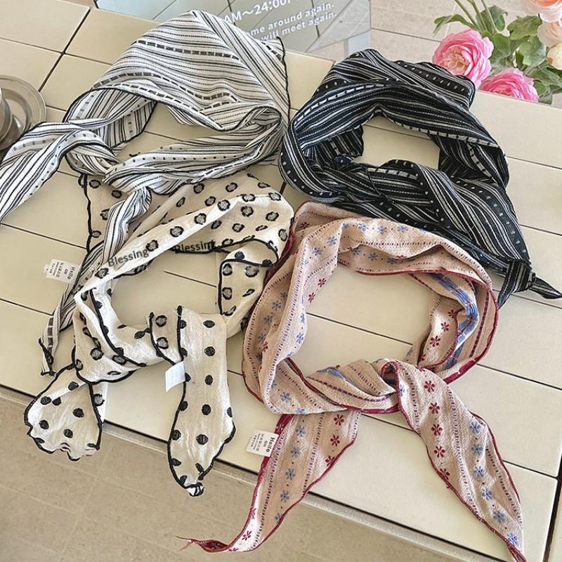 *1Pcs Soft Cotton Linen Triang - Bandana Cotton ulasan dan harga