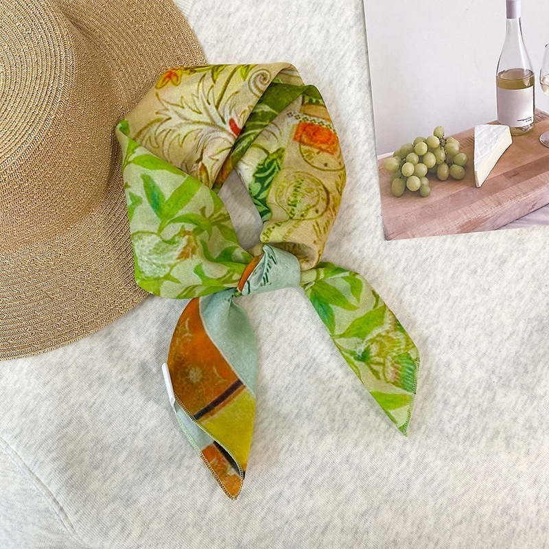 100% Cotton Square Scarf For W - Bandana Cotton ulasan dan harga