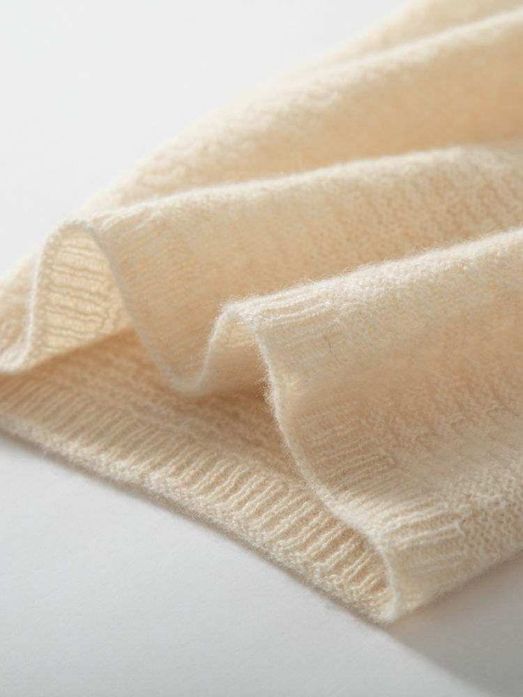 100% Pure Cashmere Waffle Knit - Infinity Scarf Knit ulasan dan harga