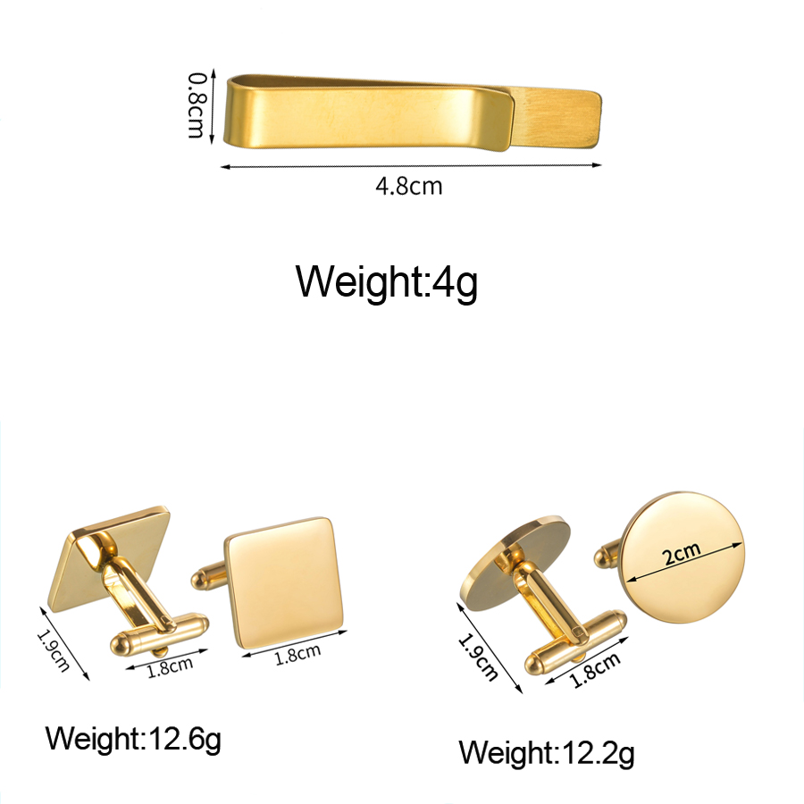 Freeteeme New Fashion Cufflink - Tie Bar Set Gift ulasan dan harga