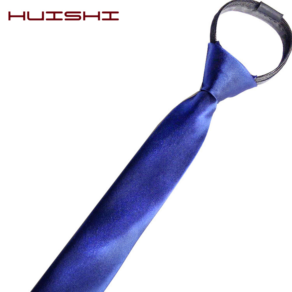 HUISHI Pre-tied Zipper Tie Nec - Skinny Tie Men ulasan dan harga