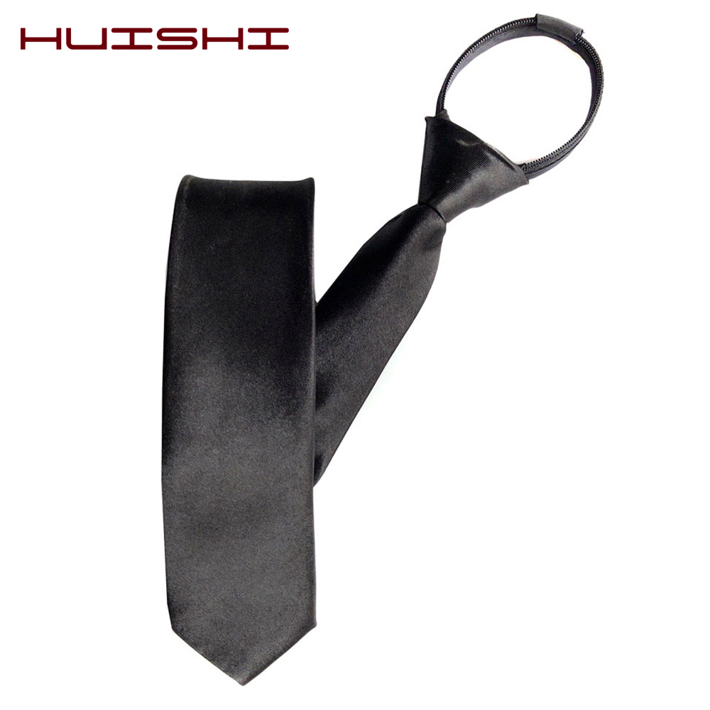 HUISHI Pre-tied Zipper Tie Nec - Skinny Tie Men ulasan dan harga