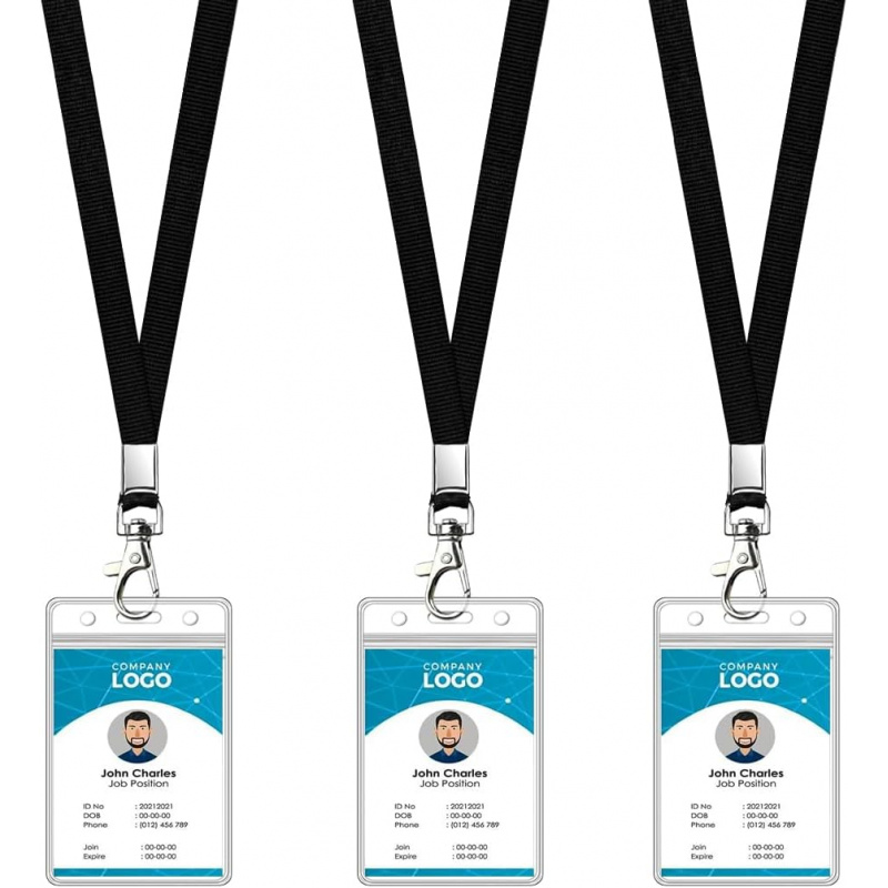 3 Pack Cruise Lanyard with ID  - Lanyard Badge Holder ulasan dan harga