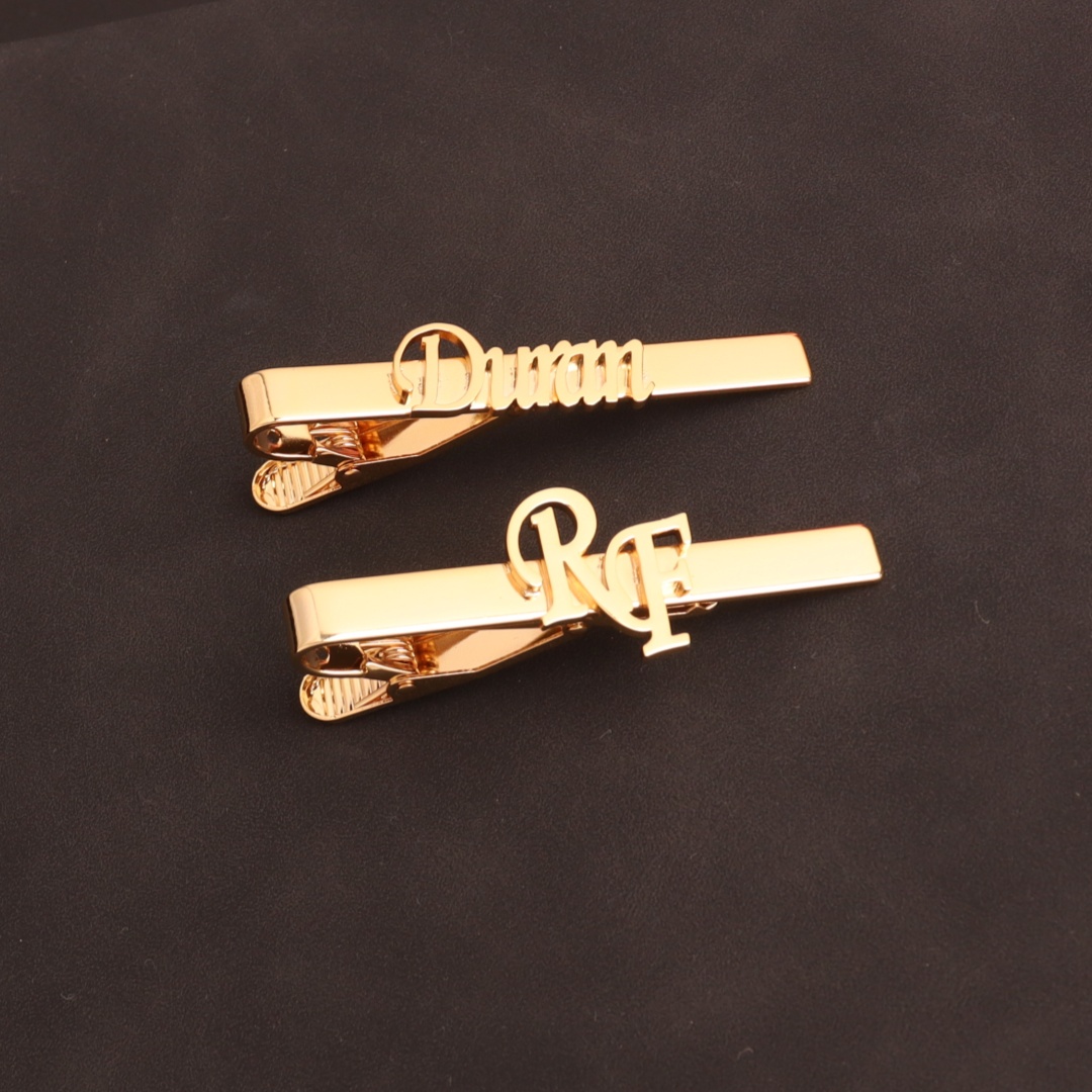 Custom Initial Tie Clip for Gr - Tie Clip Silver ulasan dan harga