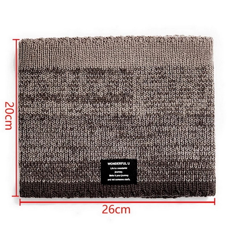 Winter Scarf for Men Fleece Ri - Handkerchief Cotton Men ulasan dan harga