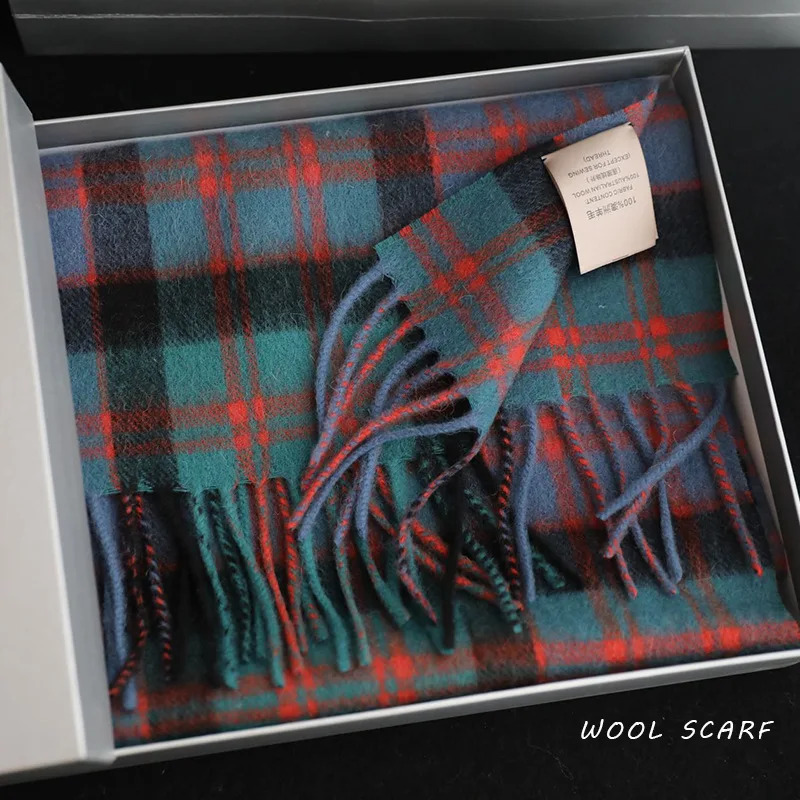 High Quality 100% Wool Scarf M - Muffler Men Wool ulasan dan harga