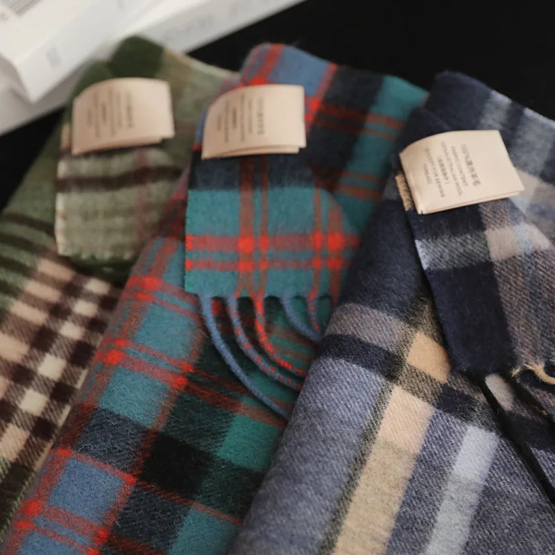 High Quality 100% Wool Scarf M - Muffler Men Wool ulasan dan harga