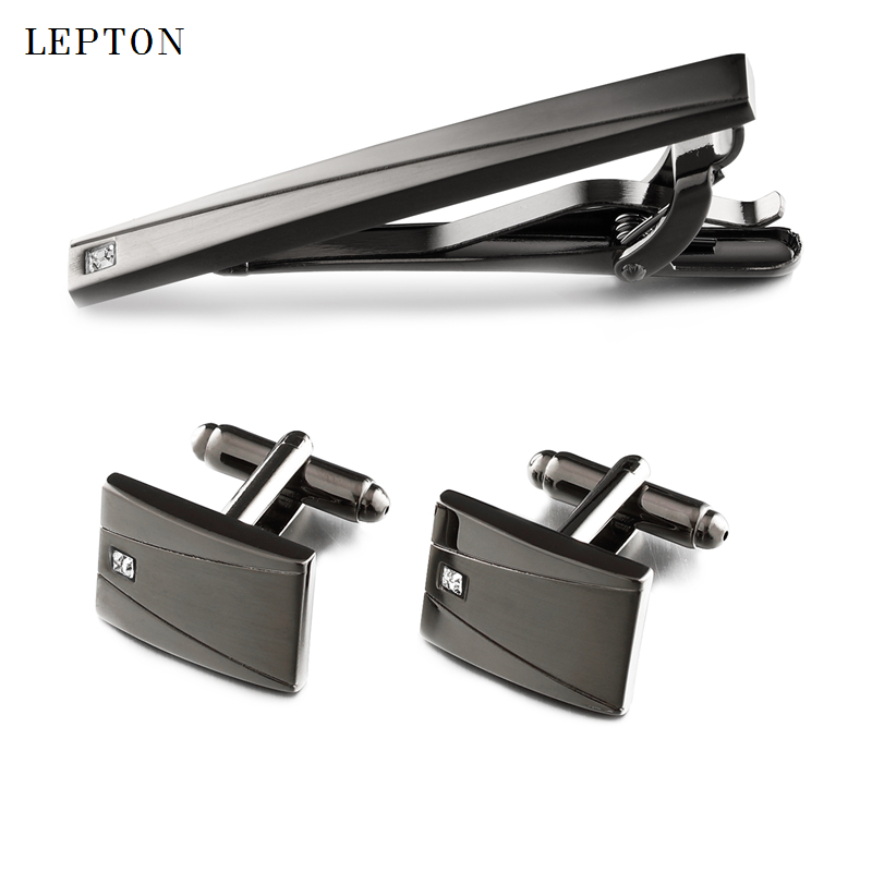 Classic Black Cufflinks & Tie  - Tie Bar Set Gift ulasan dan harga