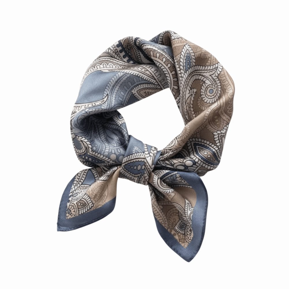 Silk Material Silk Square Scar - Scarf Silk Square ulasan dan harga