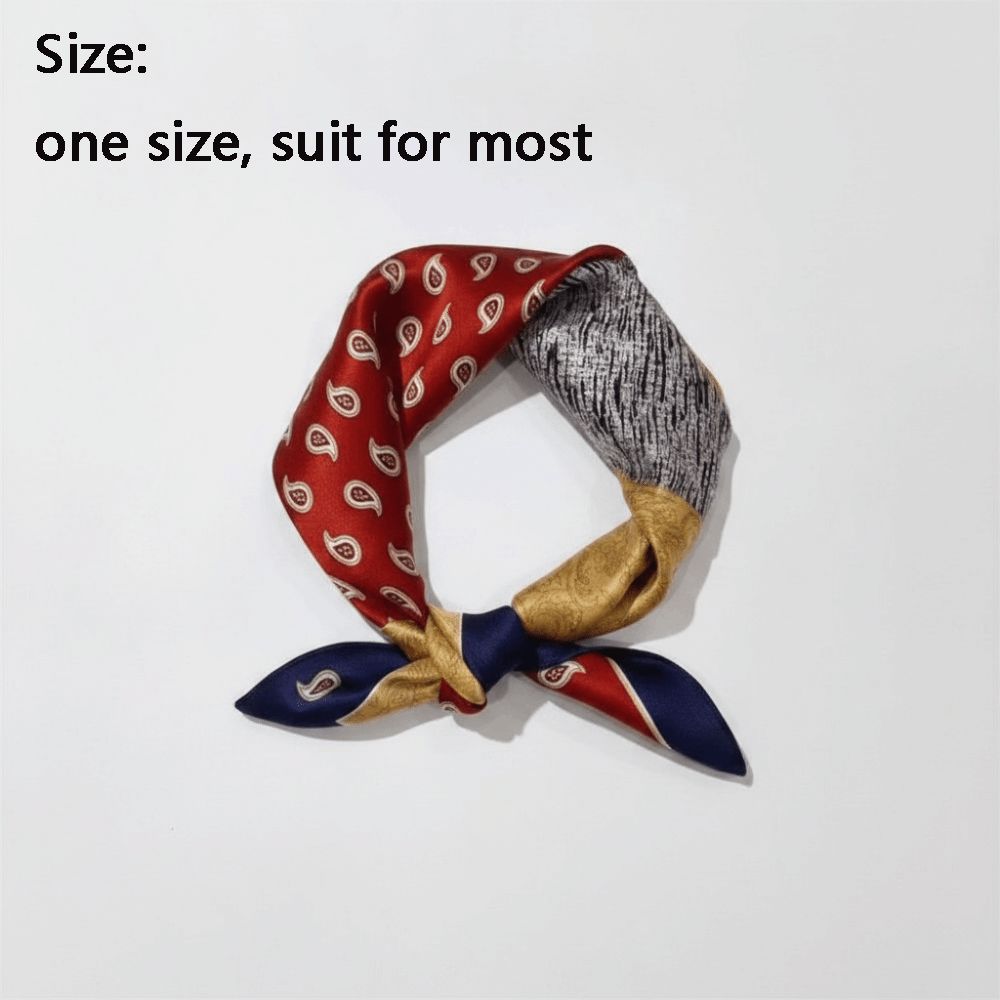 Silk Material Silk Square Scar - Scarf Silk Square ulasan dan harga