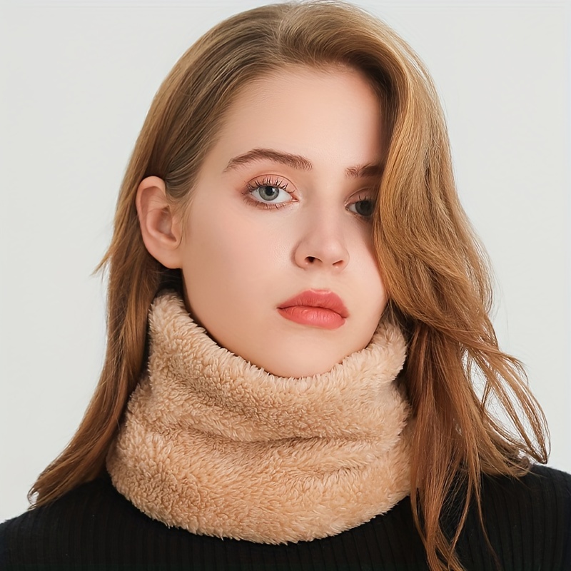 Windproof Plush Infinity Scarf - Infinity Scarf Knit ulasan dan harga