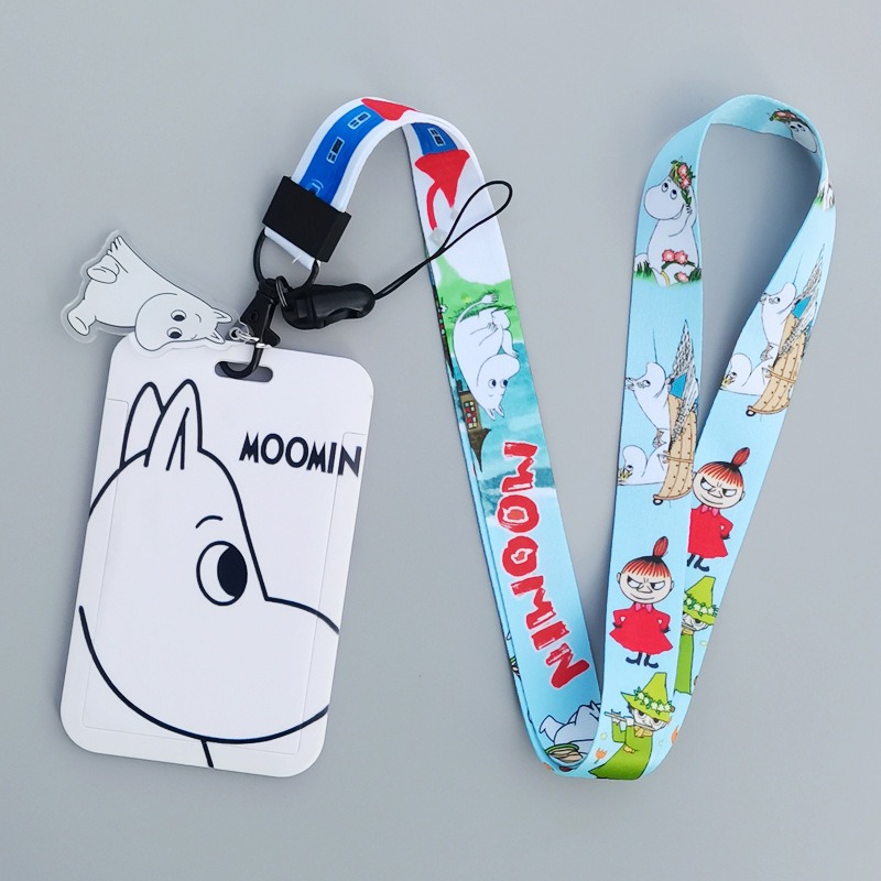 Moomin Cartoon Hard Card Holde - Lanyard Badge Holder ulasan dan harga