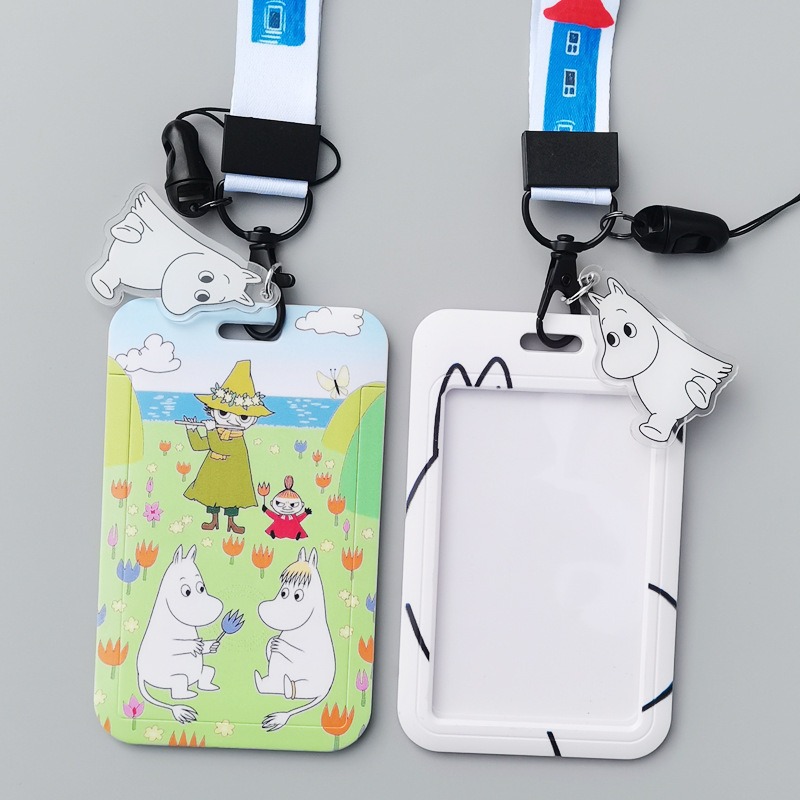 Moomin Cartoon Hard Card Holde - Lanyard Badge Holder ulasan dan harga