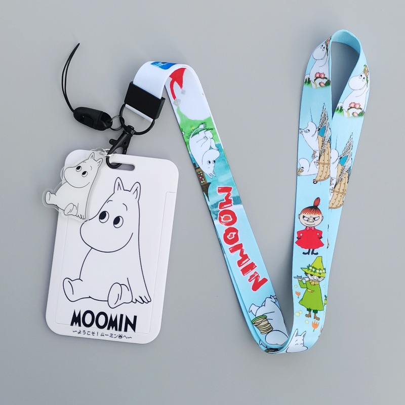 Moomin Cartoon Hard Card Holde - Lanyard Badge Holder ulasan dan harga