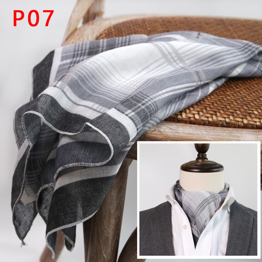 Men's Square Scarf with Button - Bandana Cotton ulasan dan harga