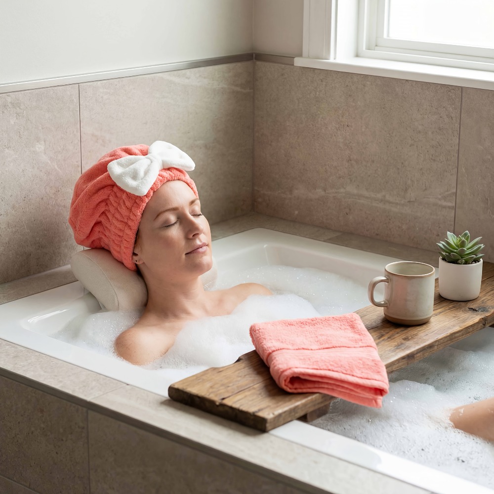 Microfiber Hair Drying Cap, Qu - Head Wrap Turban ulasan dan harga