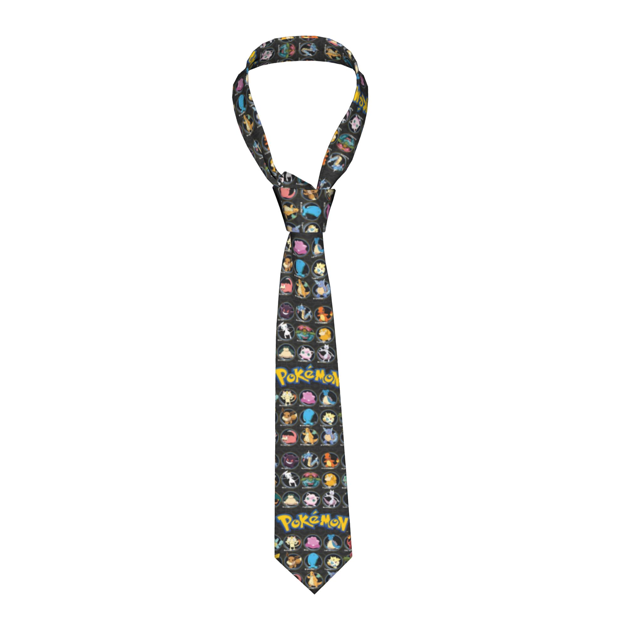 Cartoon Pokemon Characters Nec - Skinny Tie Men ulasan dan harga