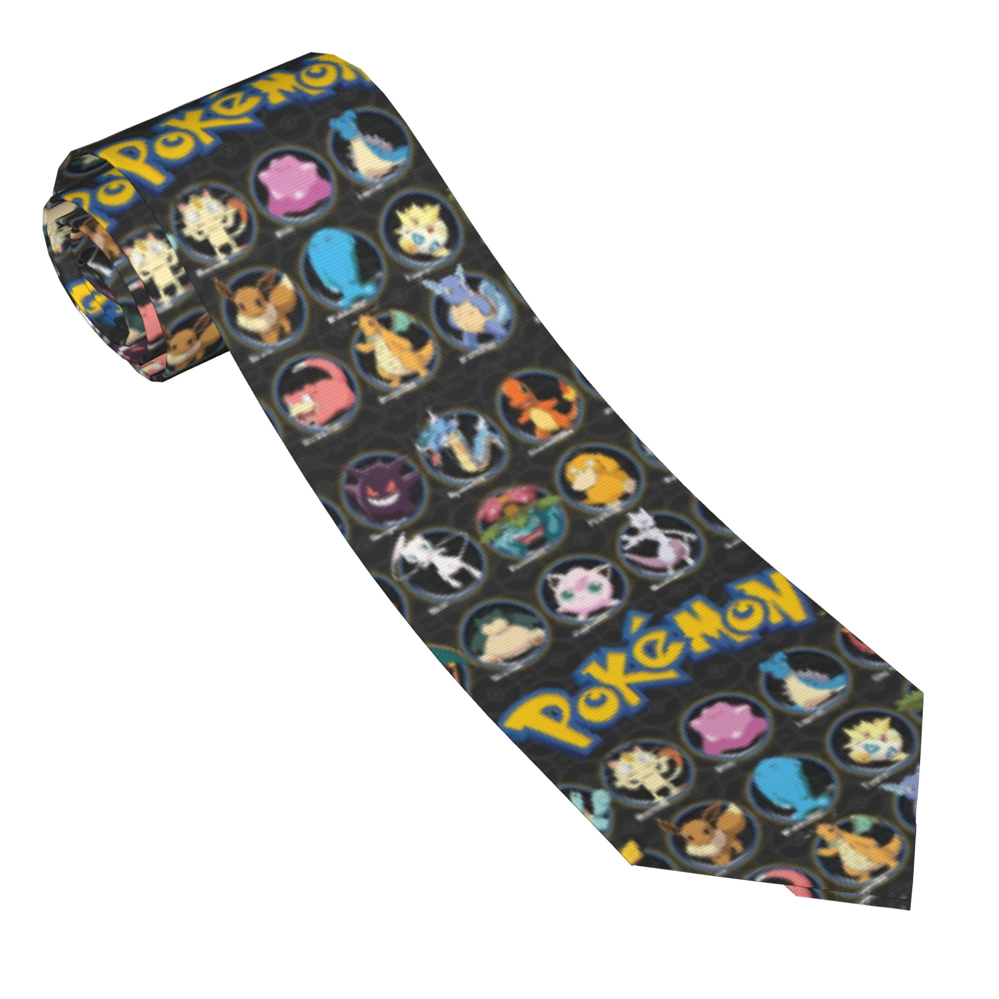 Cartoon Pokemon Characters Nec - Skinny Tie Men ulasan dan harga