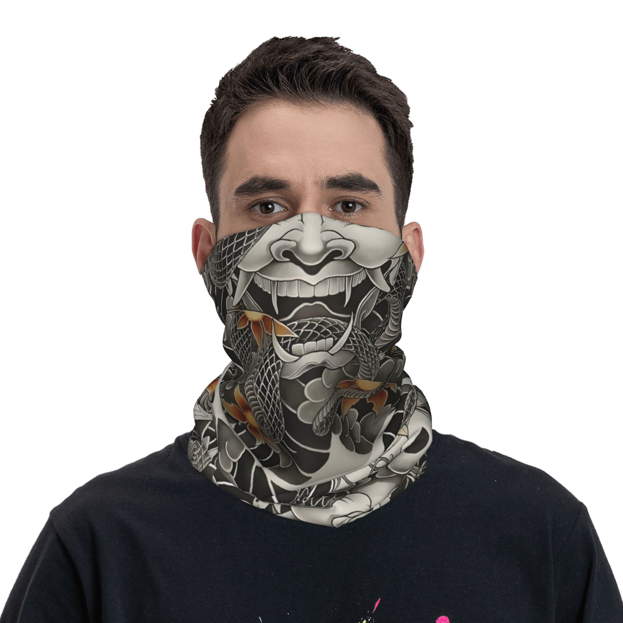 Custom Samurai Oni Demon Banda - Neck Warmer Tube ulasan dan harga