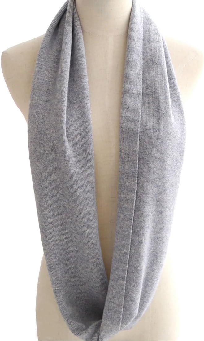 Unisex Soft Cashmere Solid Inf - Infinity Scarf Knit ulasan dan harga