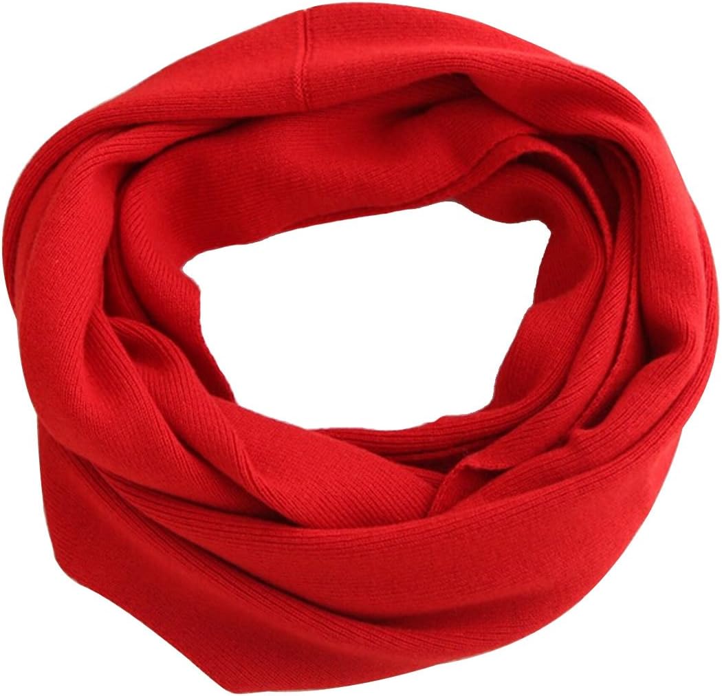 Unisex Soft Cashmere Solid Inf - Infinity Scarf Knit ulasan dan harga