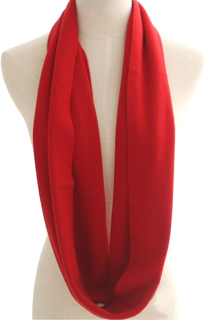 Unisex Soft Cashmere Solid Inf - Infinity Scarf Knit ulasan dan harga