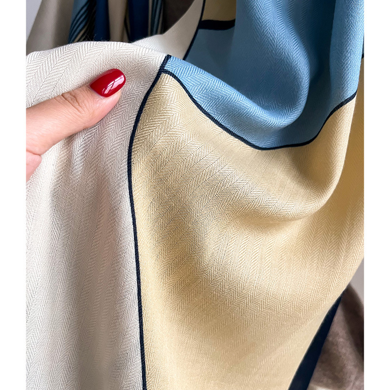 Luxury Brand Scarf  Wool Cotto - Pashmina Wrap Large ulasan dan harga