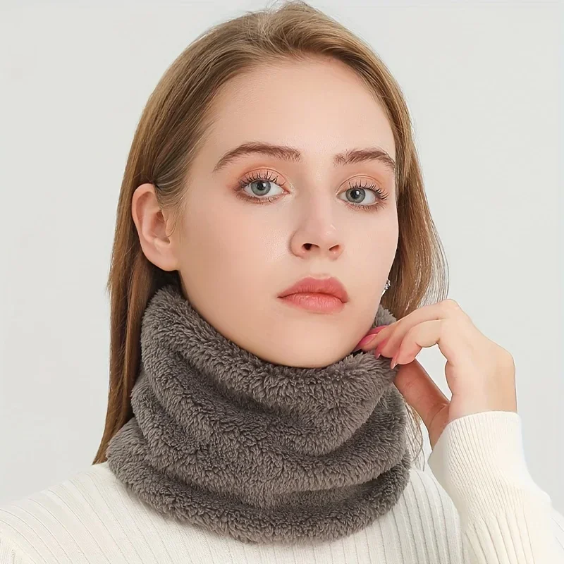Windproof Plush Infinity Scarf - Infinity Scarf Knit ulasan dan harga