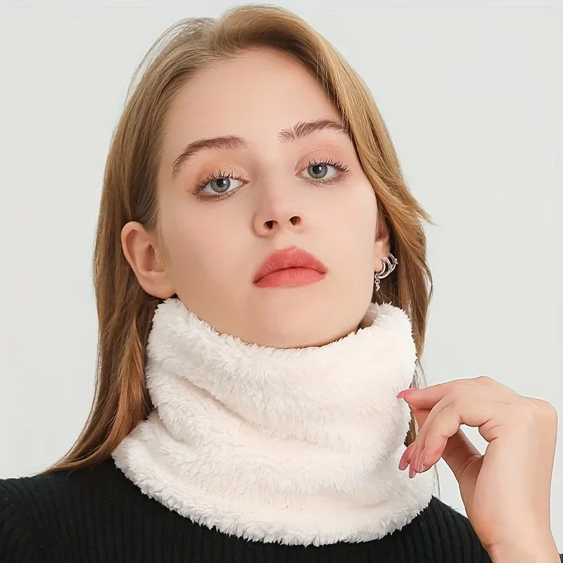 Windproof Plush Infinity Scarf - Infinity Scarf Knit ulasan dan harga