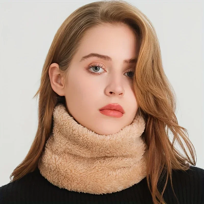 Windproof Plush Infinity Scarf - Infinity Scarf Knit ulasan dan harga