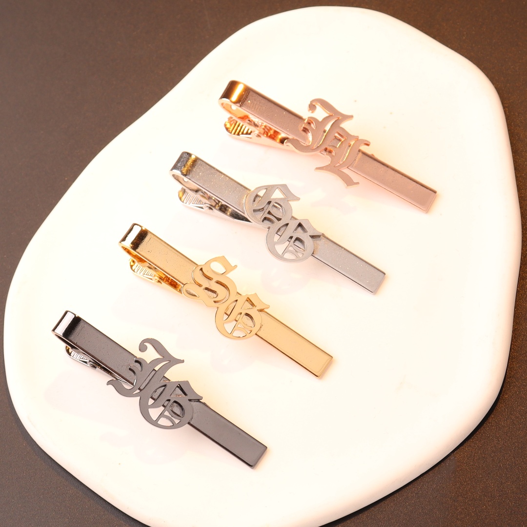 Custom Name Initials Tie Clip  - Tie Clip Silver ulasan dan harga