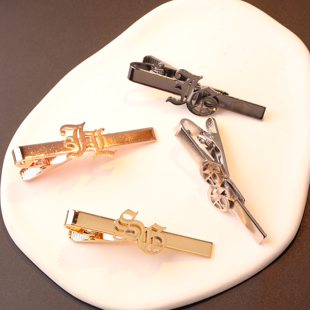 Custom Name Initials Tie Clip  - Tie Clip Silver ulasan dan harga