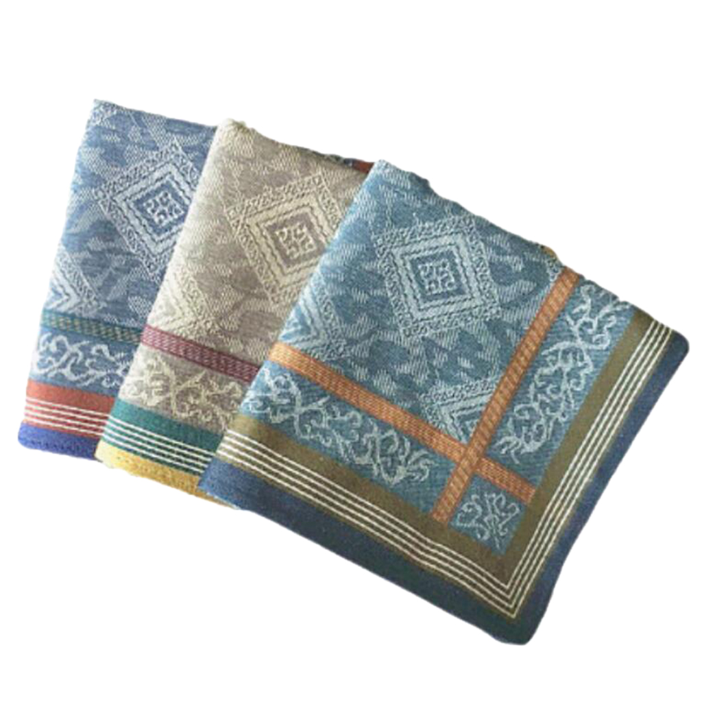 3pcs Mens Plaid Wedding Handke - Handkerchief Cotton Men ulasan dan harga