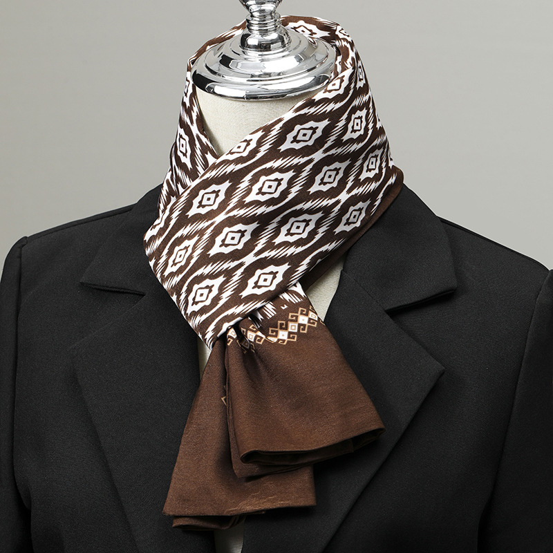 Men's Scarf Imitation Silk Nec - Scarf Silk Square ulasan dan harga