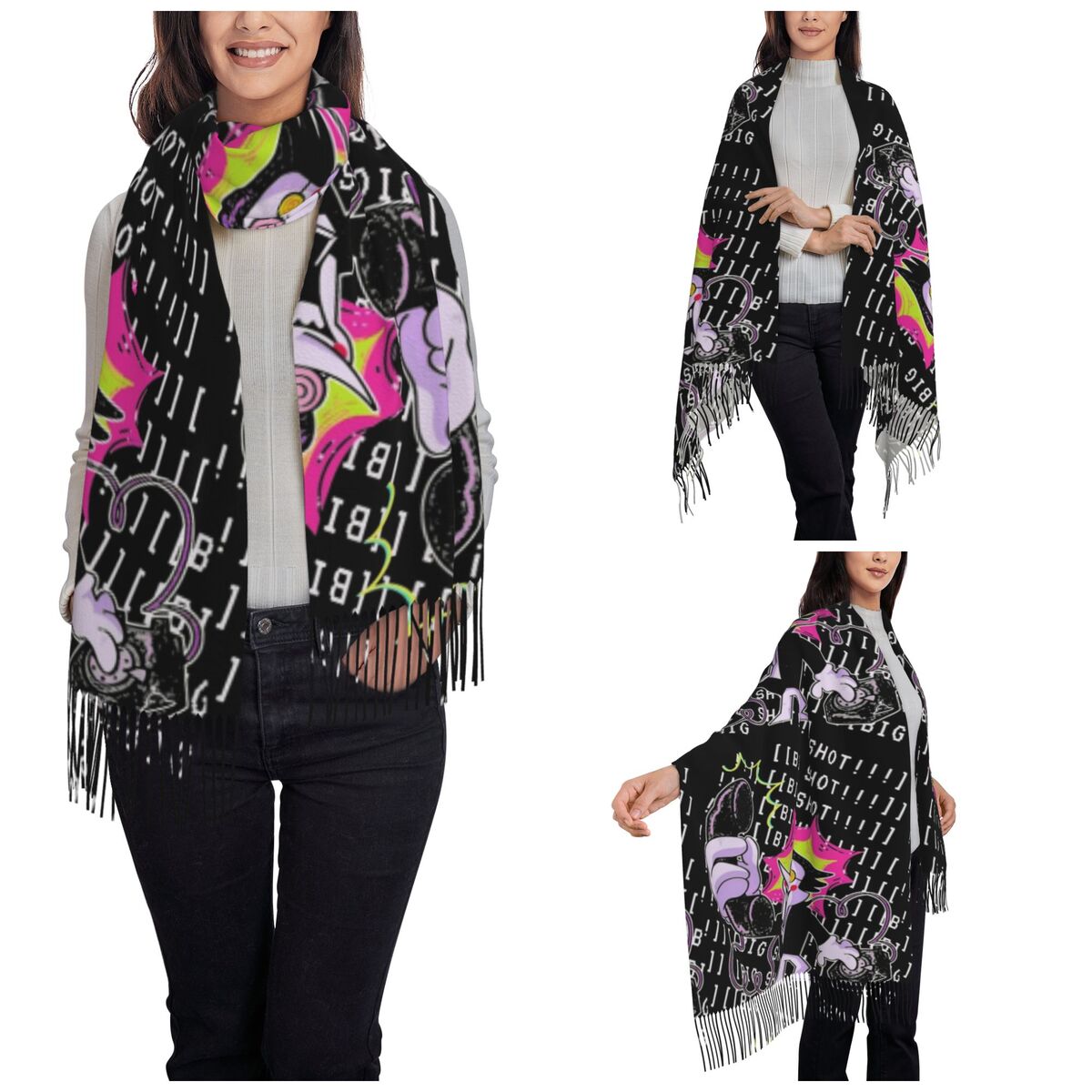 Deltarune Shawl Wrap for Women - Pashmina Wrap Large ulasan dan harga