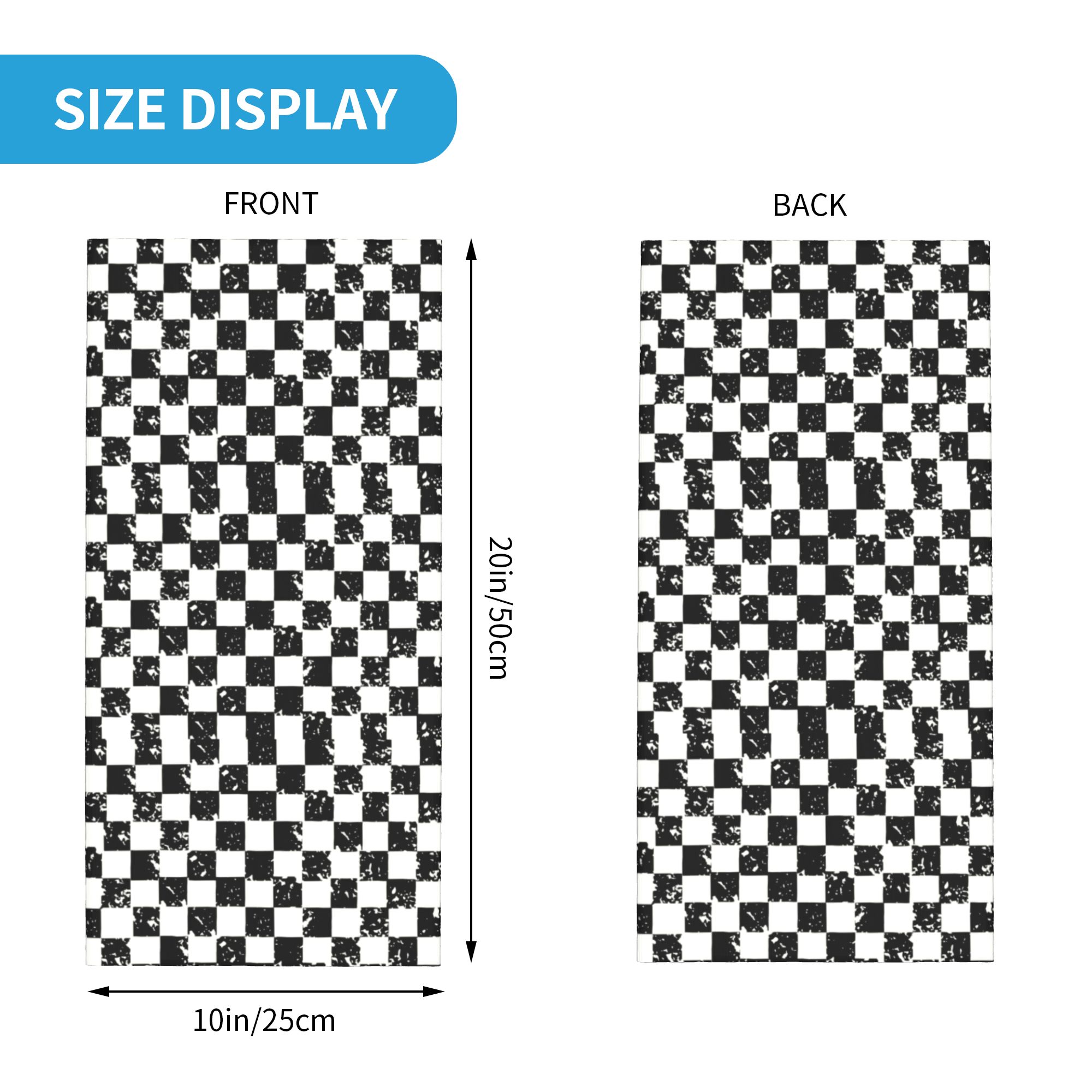Custom Retro Checkered Flag Wi - Neck Warmer Tube ulasan dan harga