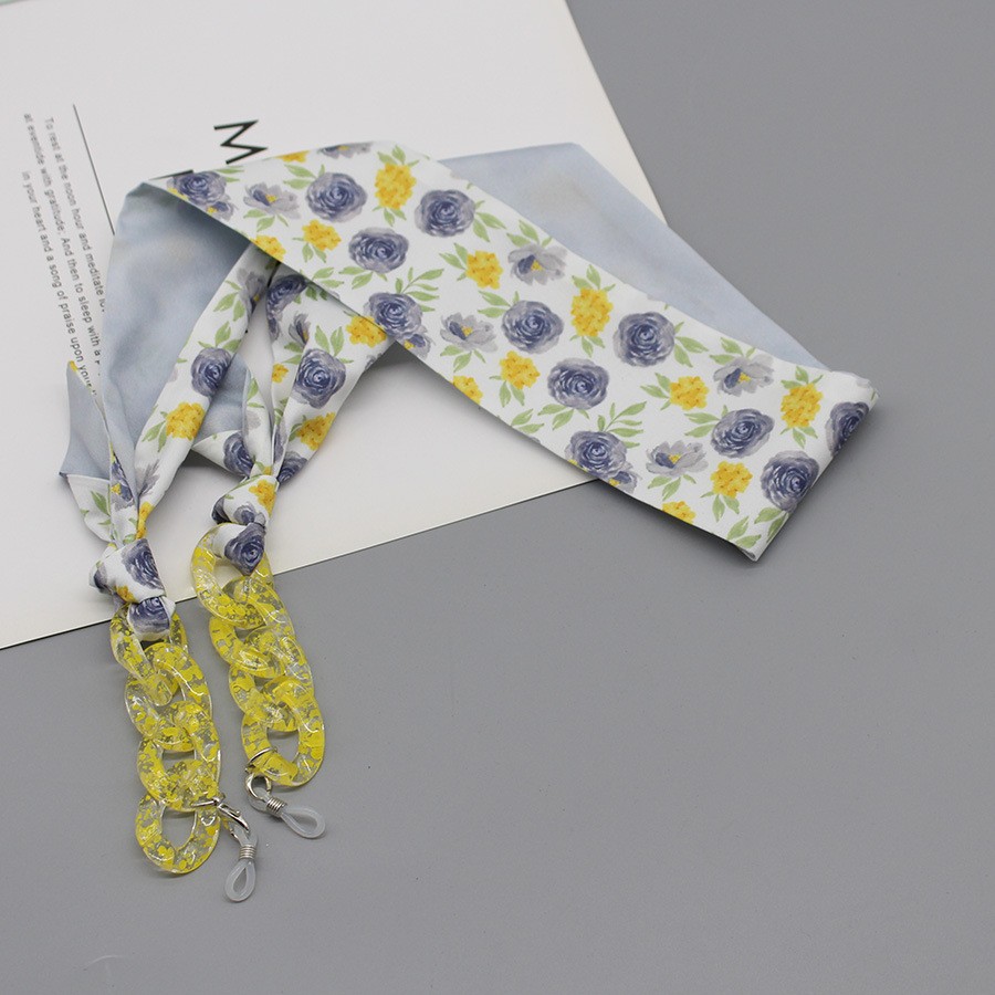 Bohemia Print Silk Scarf Glass - Silk Neck Scarf ulasan dan harga