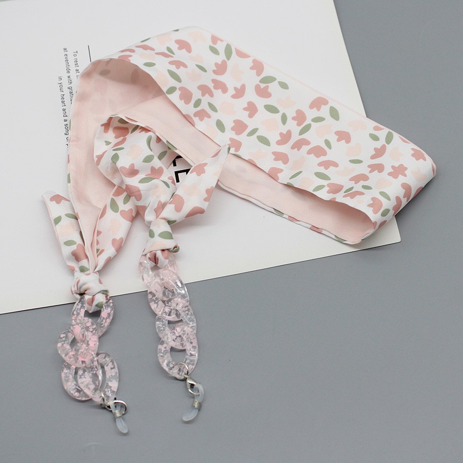 Bohemia Print Silk Scarf Glass - Silk Neck Scarf ulasan dan harga