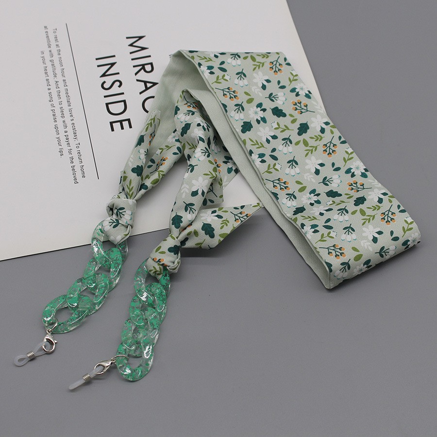 Bohemia Print Silk Scarf Glass - Silk Neck Scarf ulasan dan harga